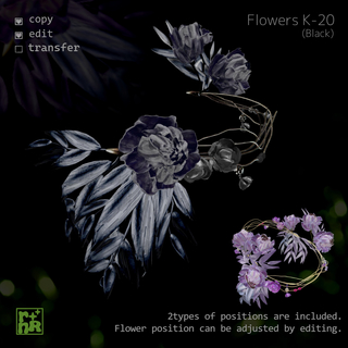 [rnR] Flowers K-20(8_Black)