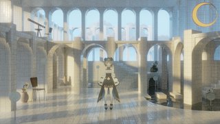 枢オトギ　配信背景空間「Hall」 / 2023 / ライブ配信用背景空間デザイン