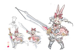 キャラクターデザインラフ