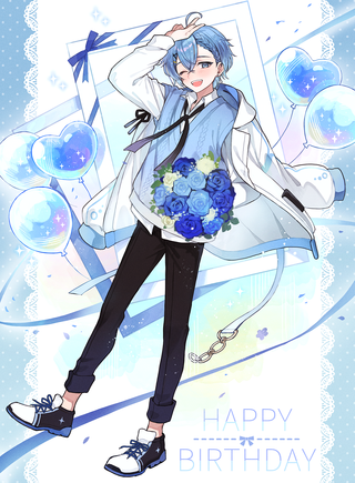 ■レイア様　お誕生日記念イラストを描かせて頂きました。(表情A)