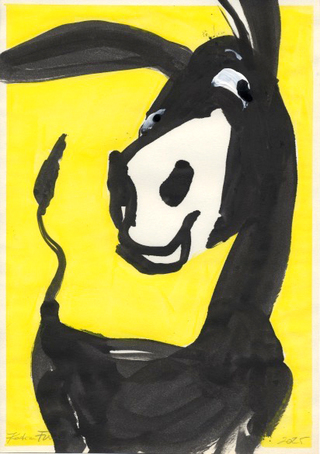 Smirkey Donkey // ink on paper //
SOLD
