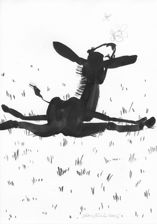 Dreamy Donkey // ink & pencil on paper // €350,- 

