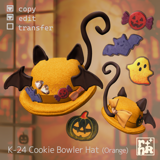 [rnR] K-24 Cookie Bowler Hat_01(Orange)