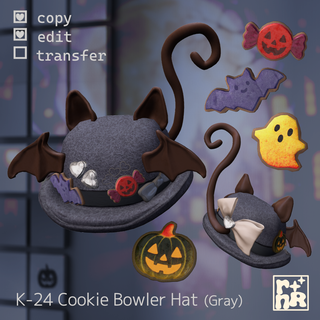 [rnR] K-24 Cookie Bowler Hat_08(Black)