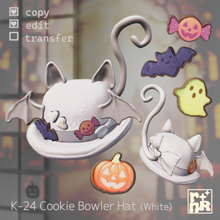 [rnR] K-24 Cookie Bowler Hat_09(White)