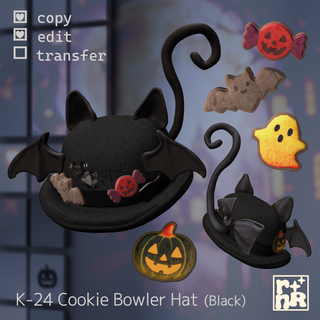 [rnR] K-24 Cookie Bowler Hat_10(Black)