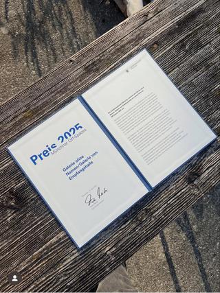 Off-Space -Preis der Stadt München 2025
für die Galerie von Empfangshalle